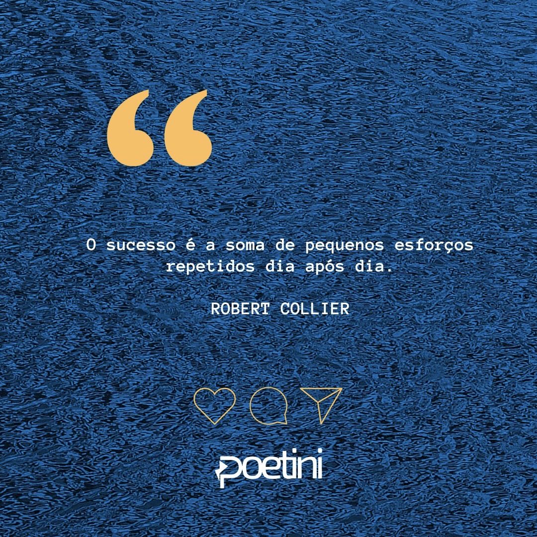 luanpgraeff's tweet photo. #𝗦𝗜𝗠pli𝙁𝙄𝙌𝙐𝙀 O sucesso é a soma de pequenos esforços repetidos dia após dia.

ROBERT COLLIER

#VamosJuntos https://t.co/wmJwizx6bE