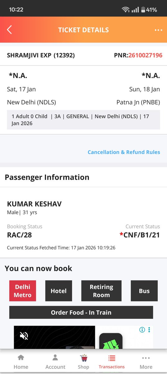 keshav_its's tweet photo. @RailMinIndia @AshwiniVaishnaw currently we are travelling in shramjeevi exp(12392), B1 coach &amp; AC dor had broken and is not getting closed. Kindly help in this scenario. No staff is listening here. Few passengers dialled 139 but no update. https://t.co/eTJG1M2jCa