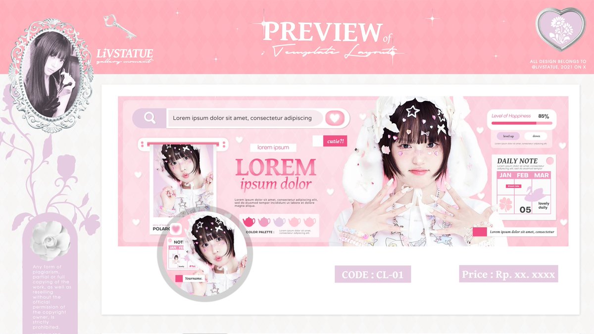 LiVSTATUE's tweet image. help rt/repost will be appreciated  — あろがとう

Helaww .. malam ini @LiVSTATUE kembali membawa 8 template layout IPV yang siap untuk di take nie ☝🏻 prici tertera di ALT, jika ada pertanyaan bisa langsung ke DM atau ke tele ak yaw 🫶🏻 #zonauang #zonaba #zonajajan