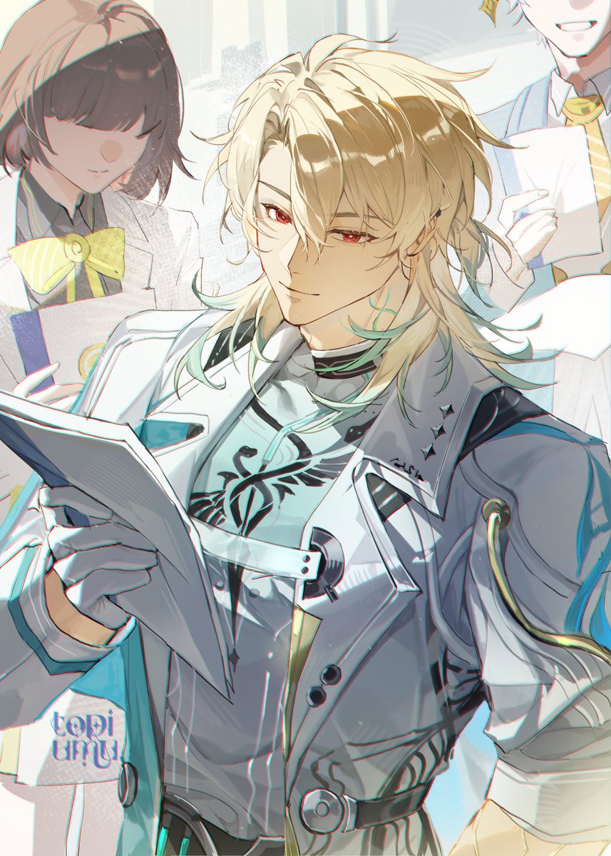 _toriumu's tweet image. #LuukHerssen 
Taking care of his students 👀

#WutheringWaves #WuWaCollection