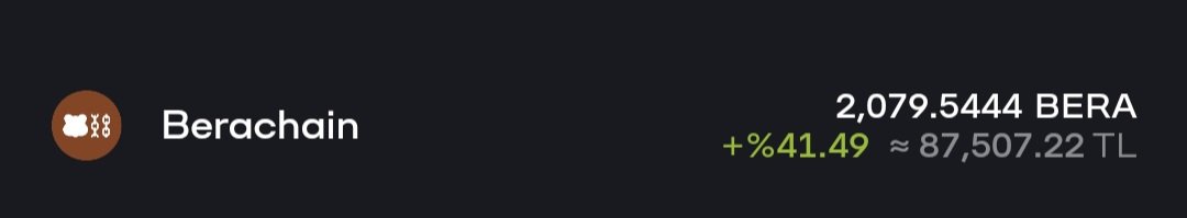 Dümenden #bera almıştım, baktım bugün bi 25-30k verdi 😅 böyle devam insallah