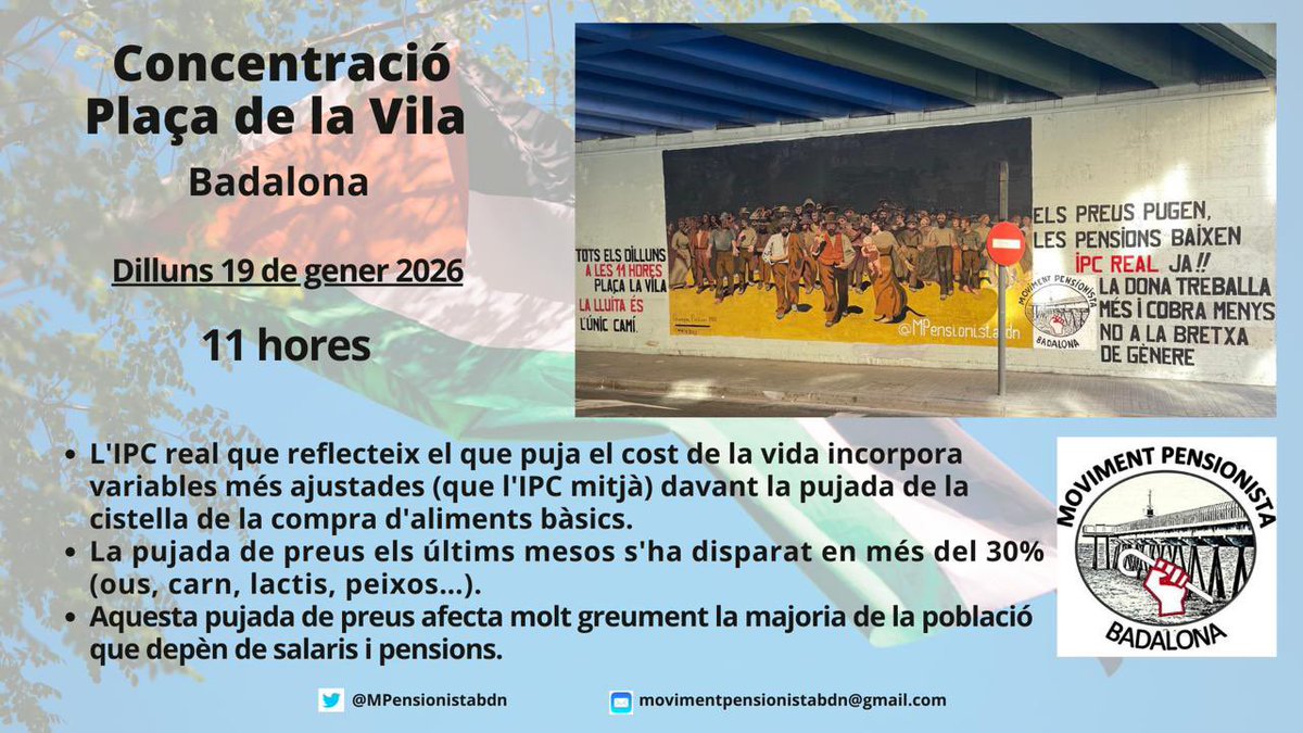 Els compromisos econòmics del govern amb el rearmament, l'acord signat pel Sr. Sánchez a la reunió de la Haia d'assumir una despesa en defensa del 5% del PIB (més de 80.000 millones) afectarà a tots els serveis públics incloent les pensions.
Aquesta situació no la podem acceptar.