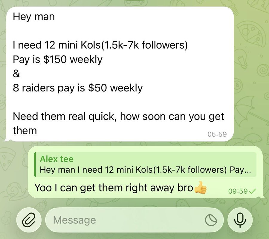 iniwise's tweet image. We're Hiring 🚨
 12 Mini Kols $150/week
 8 raiders $50/week

 if you're interested 
 ~Comment your telegram Handle
 ~Like &amp;amp; Retweet 
 ~Tag 3 Friends