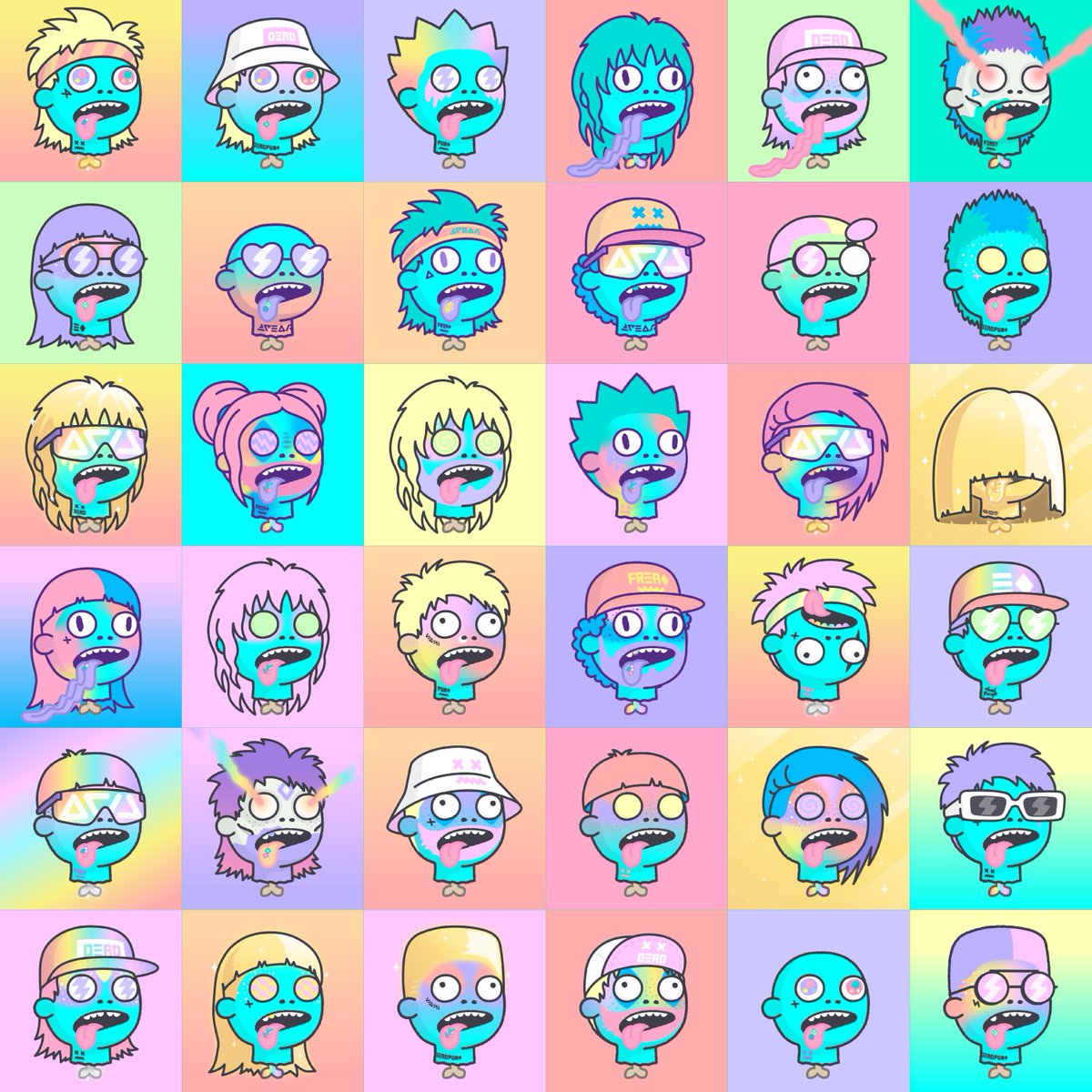 dpunk_eth's tweet image. Oh man I just can't stop looking at them..... My next task is to get each subcult into their own grids... in between Chandelier swinging of course.... Almost forgot I was Gold @Sia there for a mo!  .... we might be dead punks but don't overlook us... ready?....  1, 2, 3, 1, 2, 3…