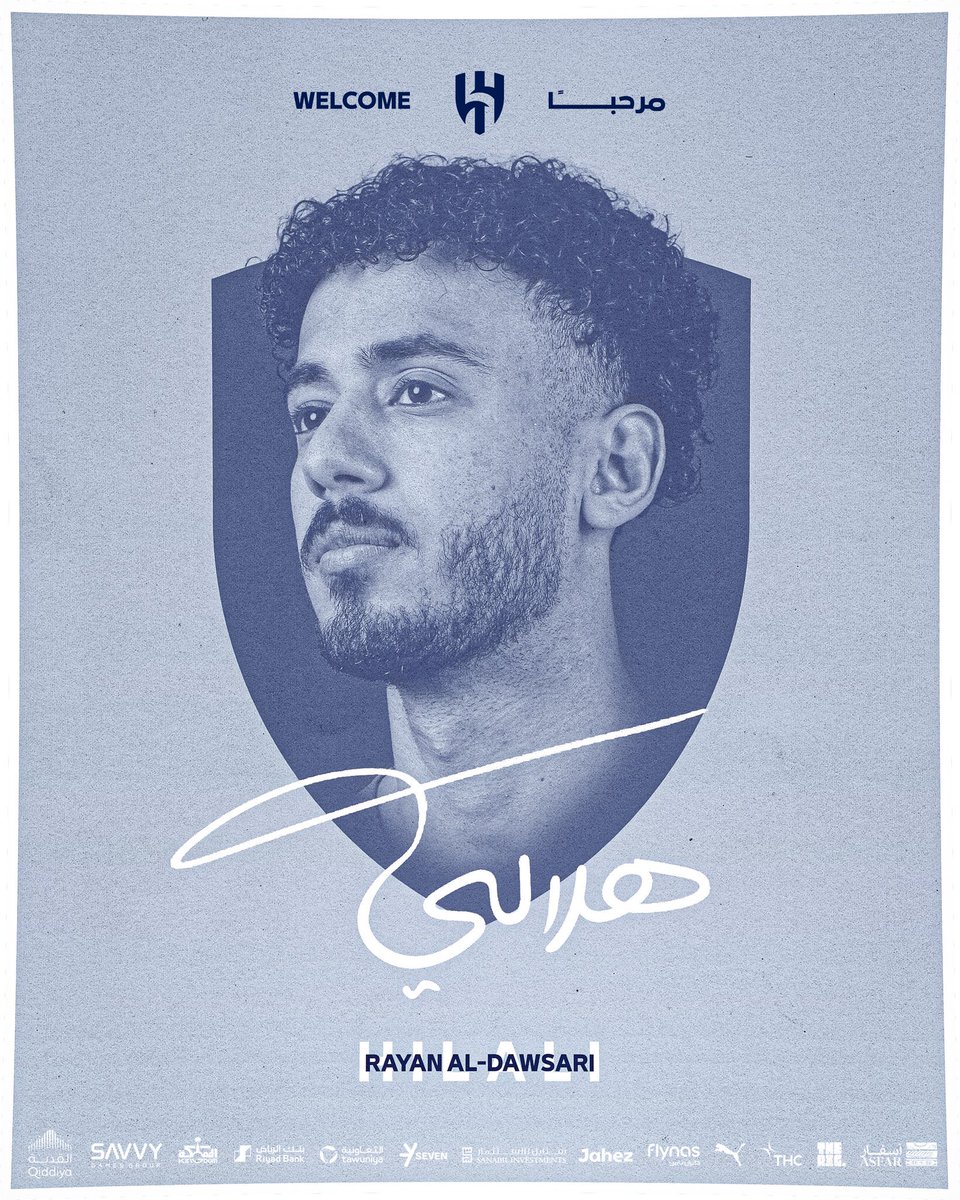 rayan_khalid35's tweet image. الحمد لله، حلم الطفولة بالانضمام إلى نادي الهلال تحقق اليوم.
أتشرف بارتداء شعار هذا الكيان العظيم، وأسأل الله التوفيق في تقديم كل ما يليق باسم الهلال وجماهيره💙💙
