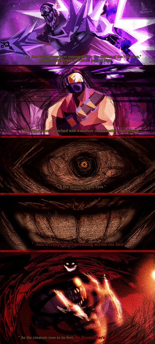 BlackHopeLight's tweet photo. " Who's the monster now? "  After I realized how scary he can be with his pyromaniac  . . . 

( I drew from the logbook ) https://t.co/Rs2AlArXeC