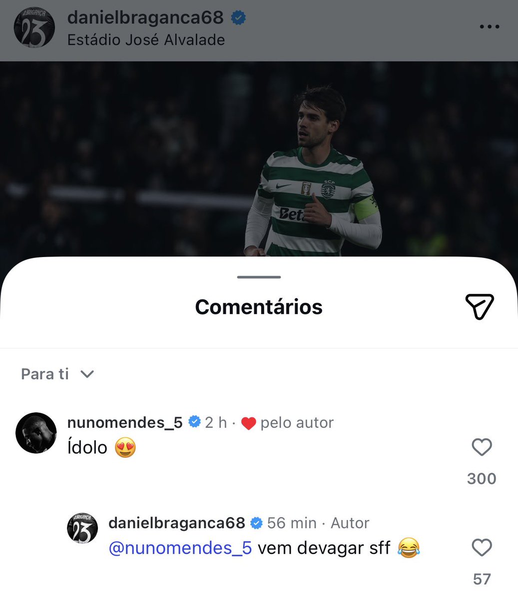 Todos estamos de acordo com o Dani.

Na próxima terça o Nuno estará de volta a Alvalade mas a representar o PSG.

Vem devagar Kandimba 😂💚