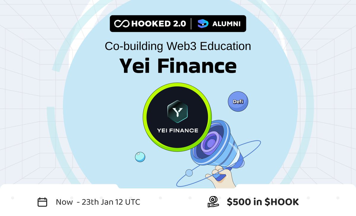 HookedProtocol's tweet image. Welcome @YeiFinance to HOOKED 2.0 Alumni – where Web3 education meets innovation for enriched experiences &amp;amp; Web3 mastery!
wallet.hooked.io/system/index/i…

🌐 Connect Hooked wallet
💡 Conquer quizzes
🏅 Earn an exclusive Yei Finance Medal for decentralized learning proof!