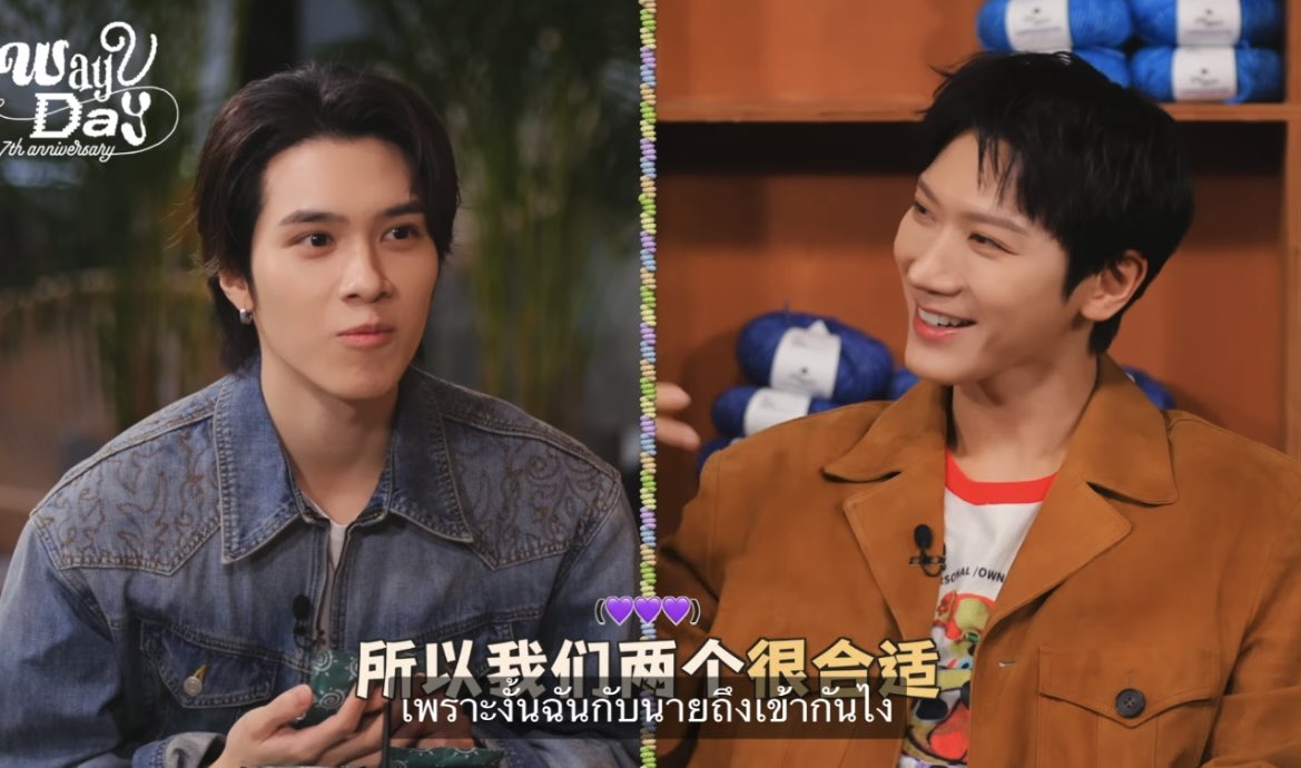 olalacool's tweet image. เฮนเค้าถามสีถูกโฉลกของเค้าซึ่งไม่มีสีชมพูที่เค้าชอบ คุณหมอบอกน่าจะเหมาะกับสีม่วงมากกว่า จู่ๆ พิเตนล์ก็บอก ‘เพราะงั้นฉันกับนายถึงเข้ากันไง!’

หนักกว่าการใช้สีม่วงในชีวิตประจำวัน  คือการที่คิดว่าสีม่วงคือตัวเองไปแล้ว พี่เตนล์นำ10ก้าวเสมอ💜😭💜