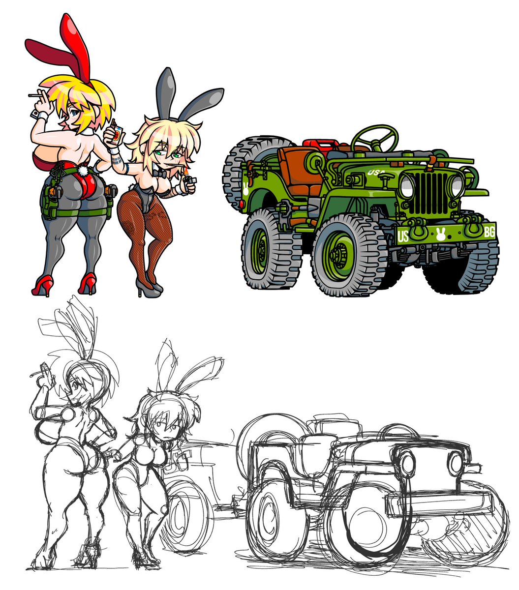 ワイの絵見てくれや
下書きも観てね 