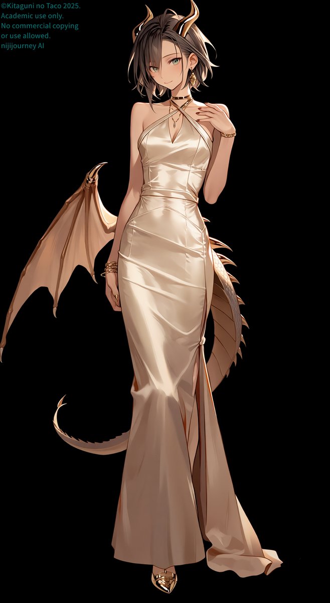 ドラゴンガール #niji7 #イメージ 実験用プロンプト slender dragon