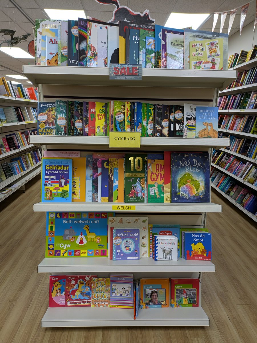 We have a sale on selected Welsh books, 
come and have a look at what we've got. 
Sêl Llyfrau Plant / Arddegau #llyfrauSêl 
#haverfordwest #Hwlffordd #sirbenfro 
#pembrokeshire <a href="/LlyfrauCymru/">Cyngor Llyfrau Cymru</a> <a href="/Books_Wales/">Books Council of Wales</a>