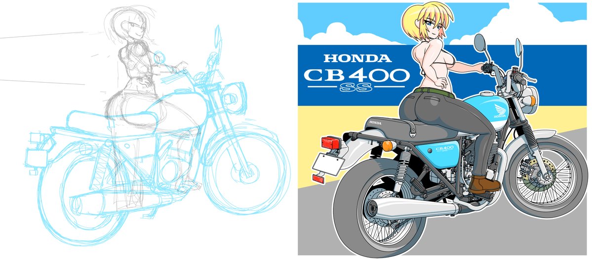 ワイの絵見てくれや
下書きも観てね 