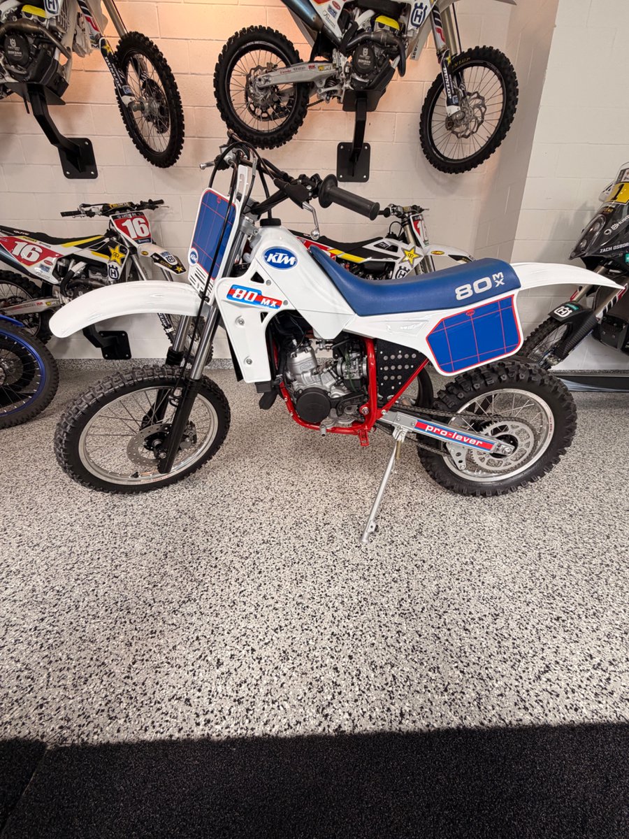 My fully restored 1986 KTM 80MX has made it home!