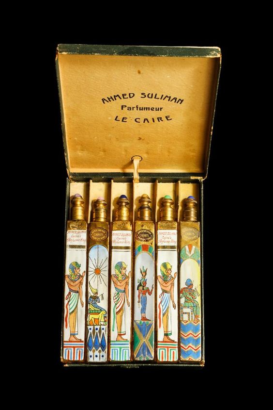 Le Caire perfume set by Ahmed Soliman, 1920s. In private collection.