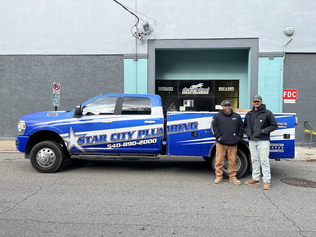 str8st's tweet image. We want to thank Star City Plumbing and owner Darin Conner for always being available and able to help the ministry. From plumbing an entire safe home years ago to yesterday, replacing a water fountain downtown, they are always serving.