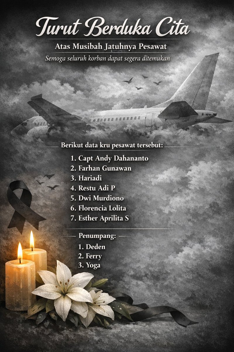 bukanpinokio_'s tweet image. Data kru pesawat dan penumpang ATR 42-500 Indonesia Air Transport.
Sumber: Basarnas