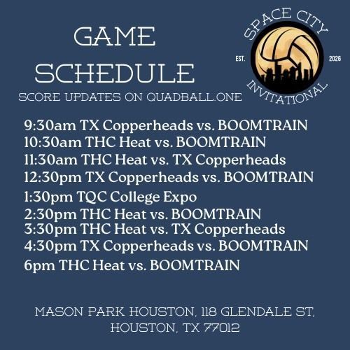 Today’s the day 🌌

The Space City Invitational is happening today at Mason Park.

🕙 Games start at 10am
📍 Soccer Field #5

Come by if you’re free — spectators are all welcome.