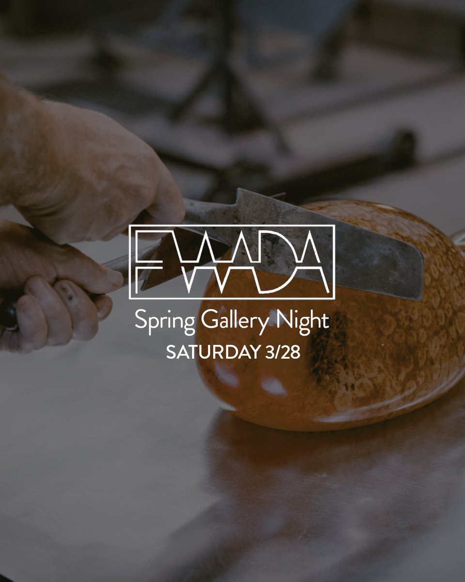 Save the date for Open Studios Night during the Fort Worth Spring Gallery Night on March 28! 
You'll get to see the winning piece from our Color &amp; Create Contest fashioned into glass LIVE! Enjoy wine &amp; snacks while you observe the magic of glass creation.

sinacastudios.org/events/open-st…