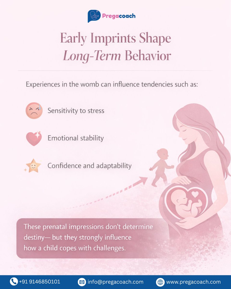 pregacoach's tweet image. Garbh Sanskar is not a tradition to follow later — it is a responsibility that begins today
#PregnancyAwareness #PrenatalDevelopment #ConsciousPregnancy #MaternalMentalHealth #EmotionalWellbeing #HealthyPregnancy #MindfulMotherhood #PrenatalCare #WombEnvironment