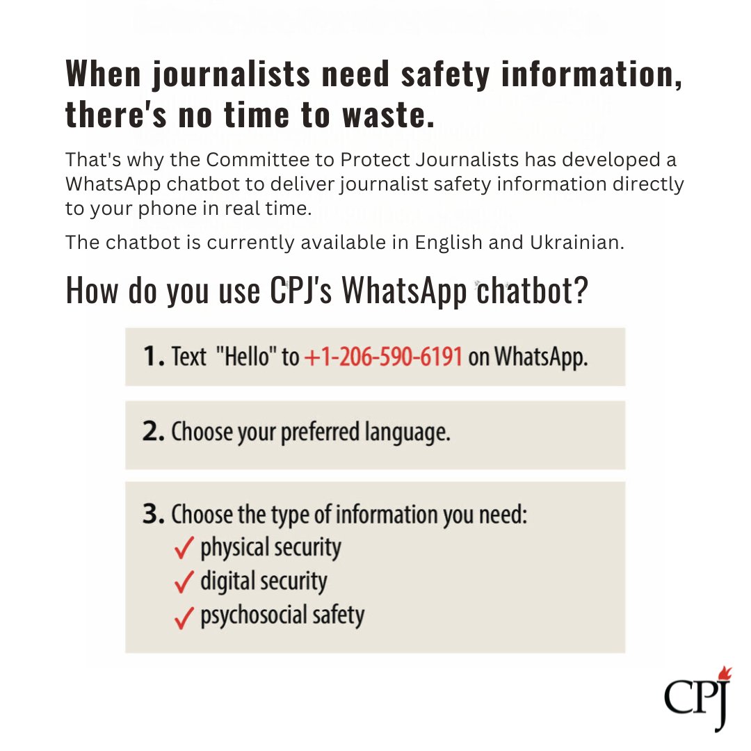 Committee to Protect Journalists tweet media