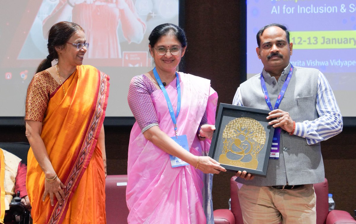 AMRITAedu's tweet image. Inclusive education takes centre stage at Amritapuri as the International #Symposium on #AI-enabled Assistive #Technologies for Inclusive Education was held under the India–AI Impact Summit 2026, hosted by #Amrita's @UNESCO Chair on Assistive Technologies in #Education.