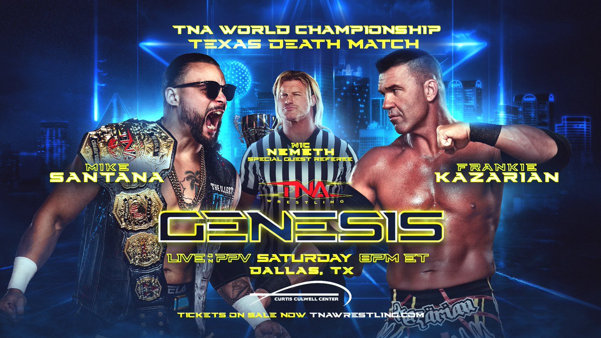Triller_TV's tweet image. Who’s locked in? #TNAGenesis goes live TONIGHT! 📺😤

TNA Genesis streams LIVE at 8pmET on TrillerTV PPV.