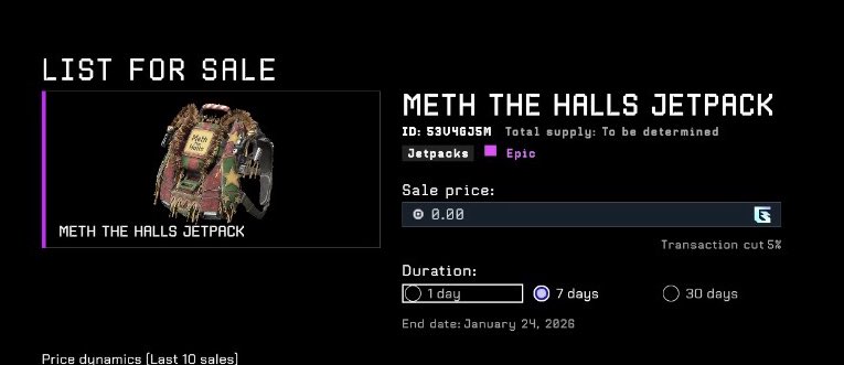 Giving away a METH THE HALLS JETPACK away on my Twitch!! Just like, repost, and tag 3 Zeroes 🫡 Make sure to stick around till the end I will spin a wheel for all entries and we will watch the <a href="/FlawgamingHQ/">FLAW GAMING</a> random duos tournament go down!!! <a href="/playoffthegrid/">Off The Grid</a>