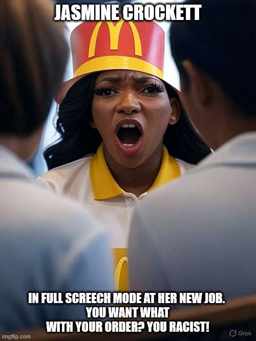 angrywebmaster's tweet photo. Jasmine Crockett isn’t happy with the Supreme Court #JasmineCrockett #Texas #SupremeCourt #Moonbat #Democrats #Liberals #redistricting #Moron @HopalongAsks @TheDiplomad @MikeCanulSJ @DC_Draino @catturd2 @elonmusk https://t.co/IcgFA2i7fl https://t.co/gg2ko8qXcp