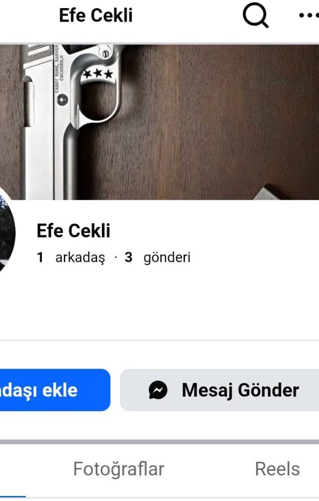 Atlas'ı katleden 15 yaşındaki Efe Çekli isimli şahsın babası geçtiğimiz Kasım ayında polisin yaptığı çalışmayla evinde 3 adet silah bulunuyor ve tutuklanıyor. Hala cezaevinde.

Efe Çekli: 2011 doğumlu. 11 yaşında açtığı Facebook'unun fotoğrafına da silah koymuş.

Bu çocukları