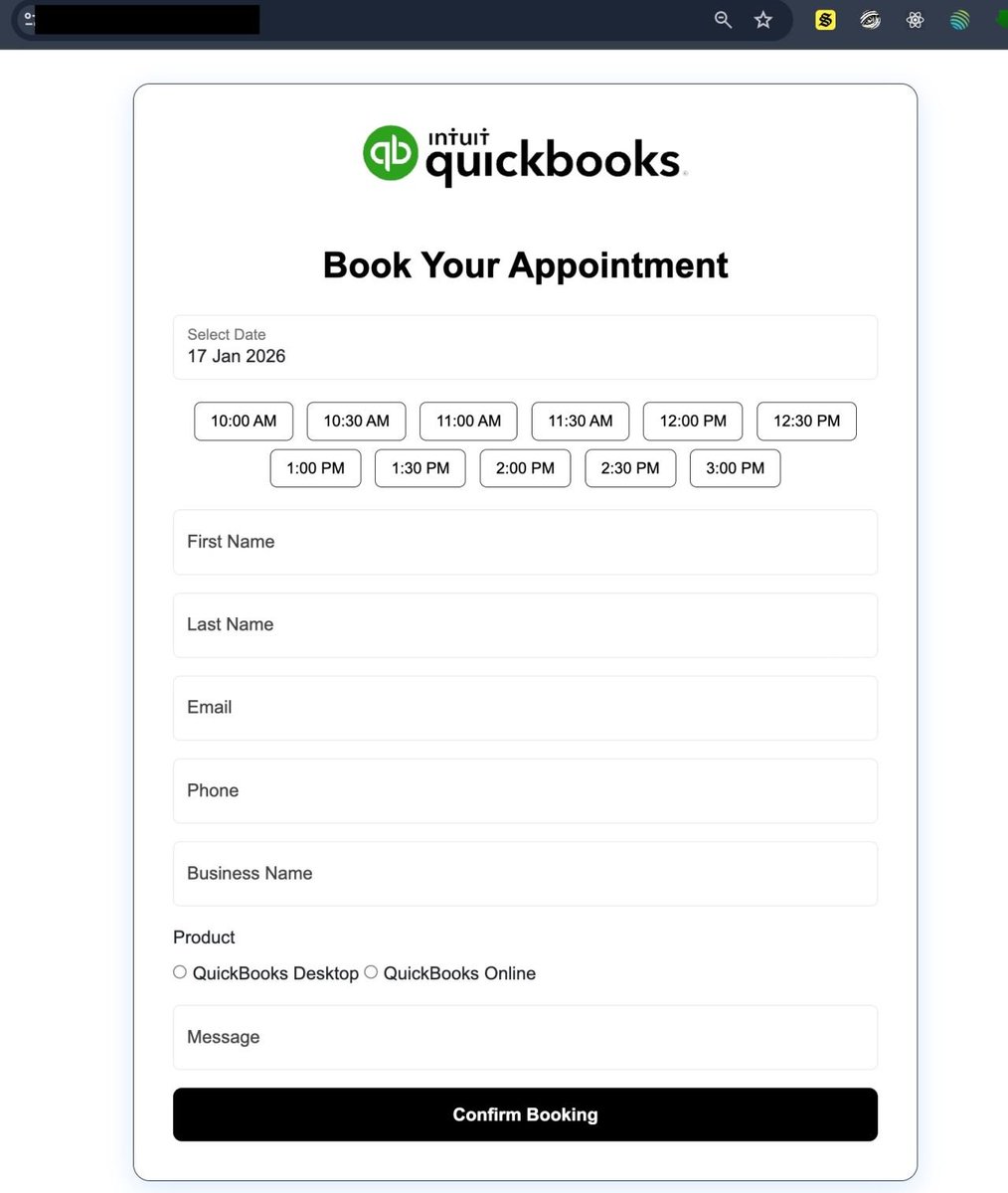 FraudMon's tweet image. As tax season looms ahead of us, criminals have already started up their scams. I found this in my honeypot this morning.

Scammers impersonate @QuickBooks  personnel, get you on the phone, and attempt to install Remote Desktop viewers like AnyDesk or TeamViewer. Their goal is to…