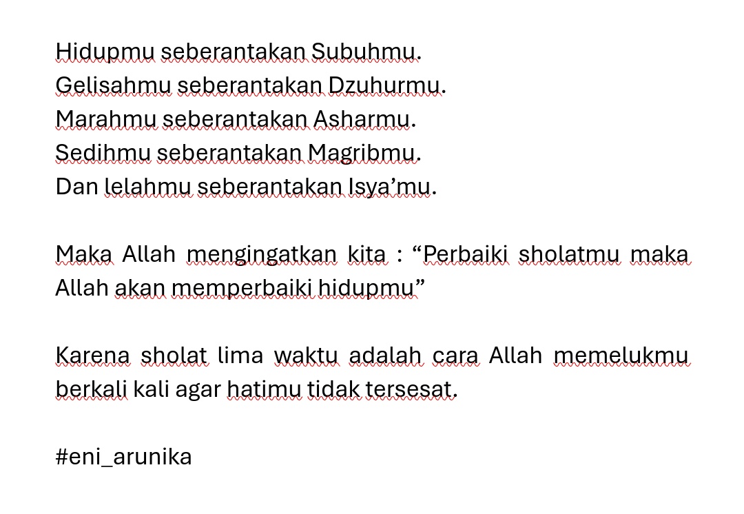 eni_arunika's tweet image. Jangan lupa sholat!