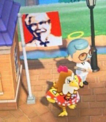 Canela_chair's tweet image. Creo que a mi vecina de Animal Crossing no le gusta mi nueva bandera