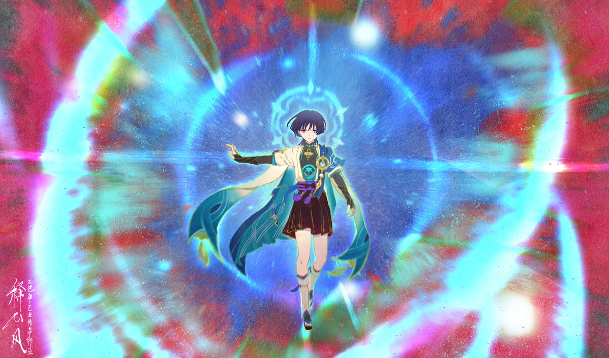 shixfeng's tweet image. 救援。这次主线过得好爽，摸一张。。。
#wanderer #GenshinImpact