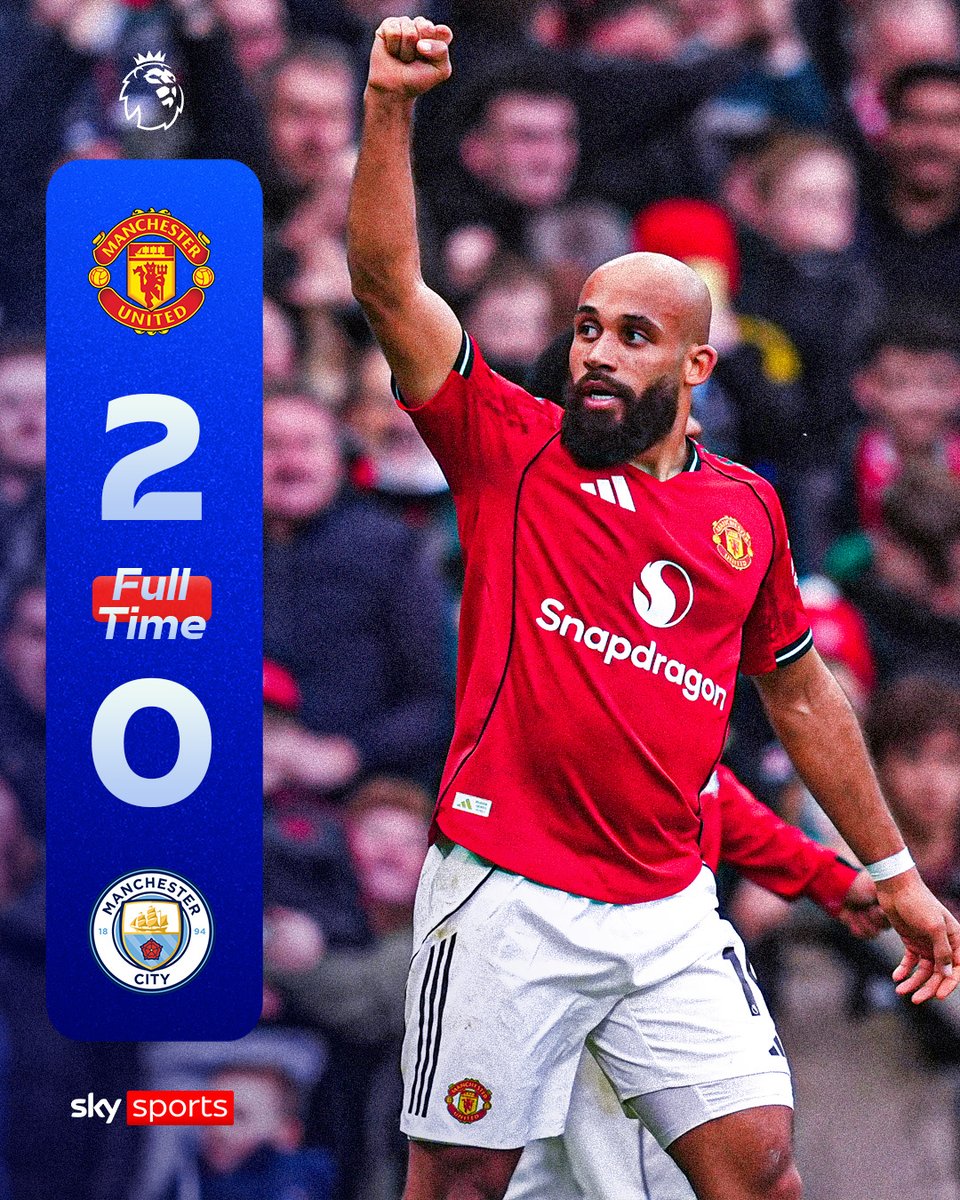 SkySportsPL's tweet image. FULL-TIME: Manchester United come out on top in the derby thanks to goals from Bryan Mbeumo and Patrick Dorgu💥🔴