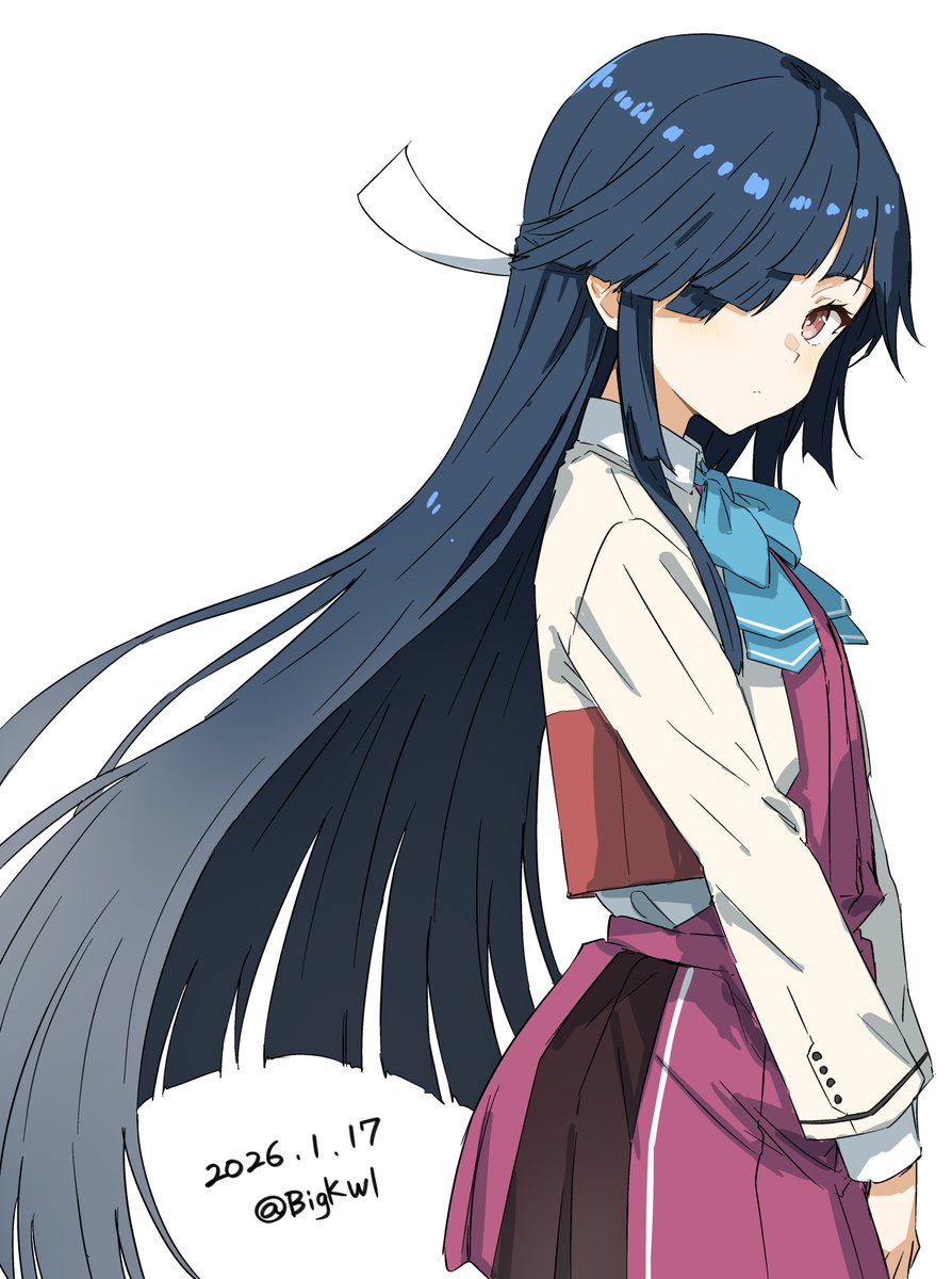 早霜
#艦これ版深夜の真剣お絵描き60分一本勝負 
#艦これ版真剣お絵描き60分一本勝負_20260117