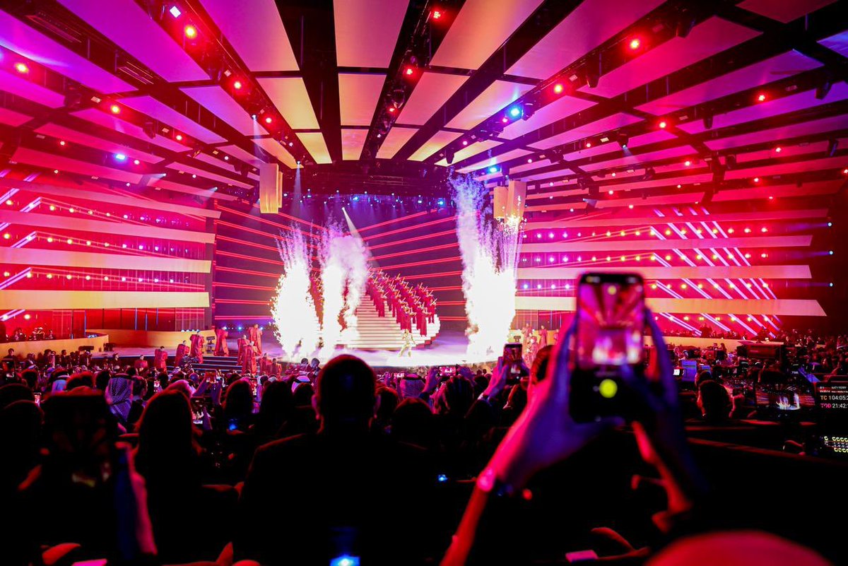 Katy Perry performing at the The Joy Awards 2026 in Saudi Arabia. ❤️‍🔥