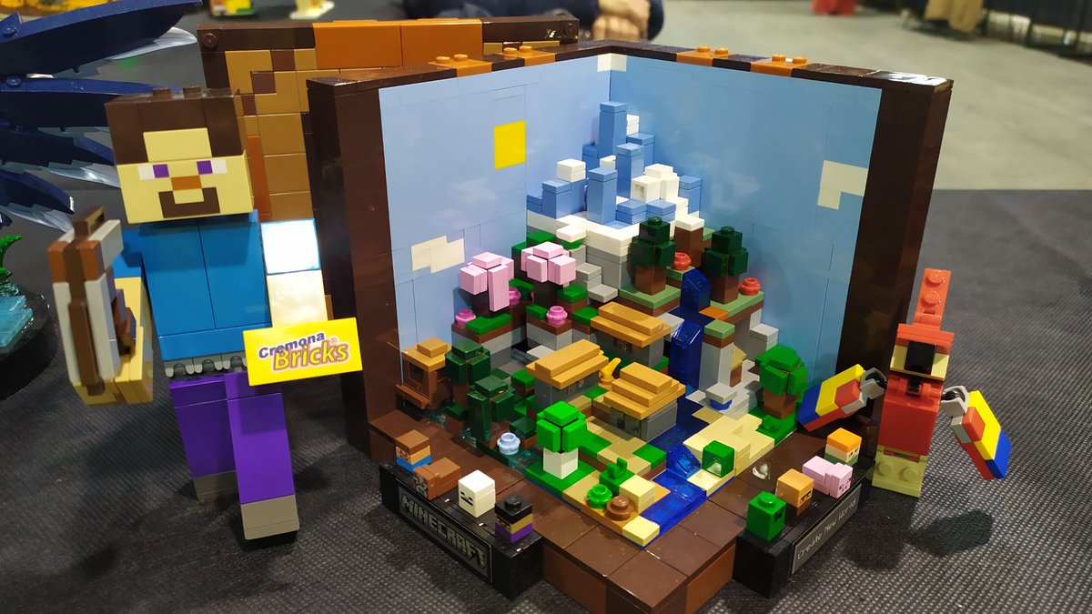 JvJean1971's tweet photo. a little Minecraft #lego #minecraft #ultracon #cremonabricks https://t.co/NsMwvJbGAB