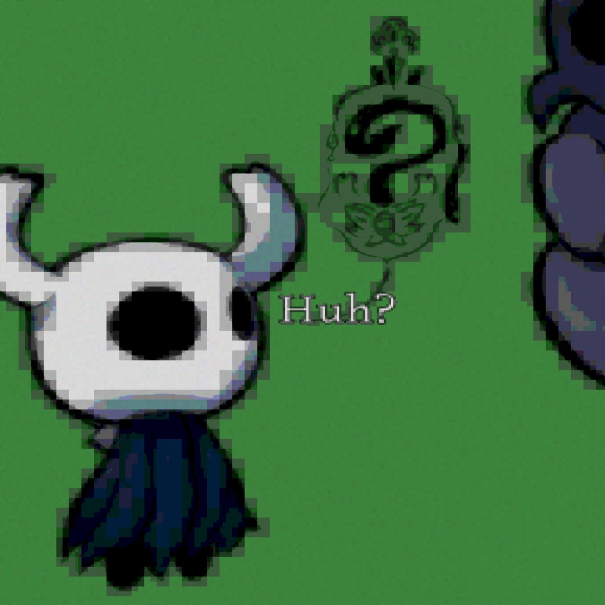 ZillyGooper's tweet image. I made that "?" So detailed for no reason #hollowknightfanart #Hollowkinght