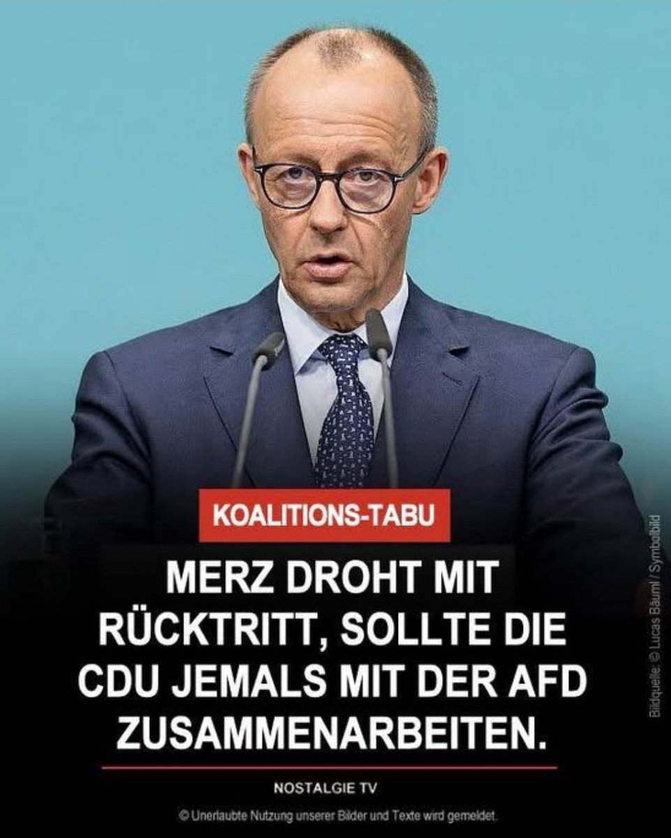 Wieso drohen? Das wäre die Rettung der CDU.