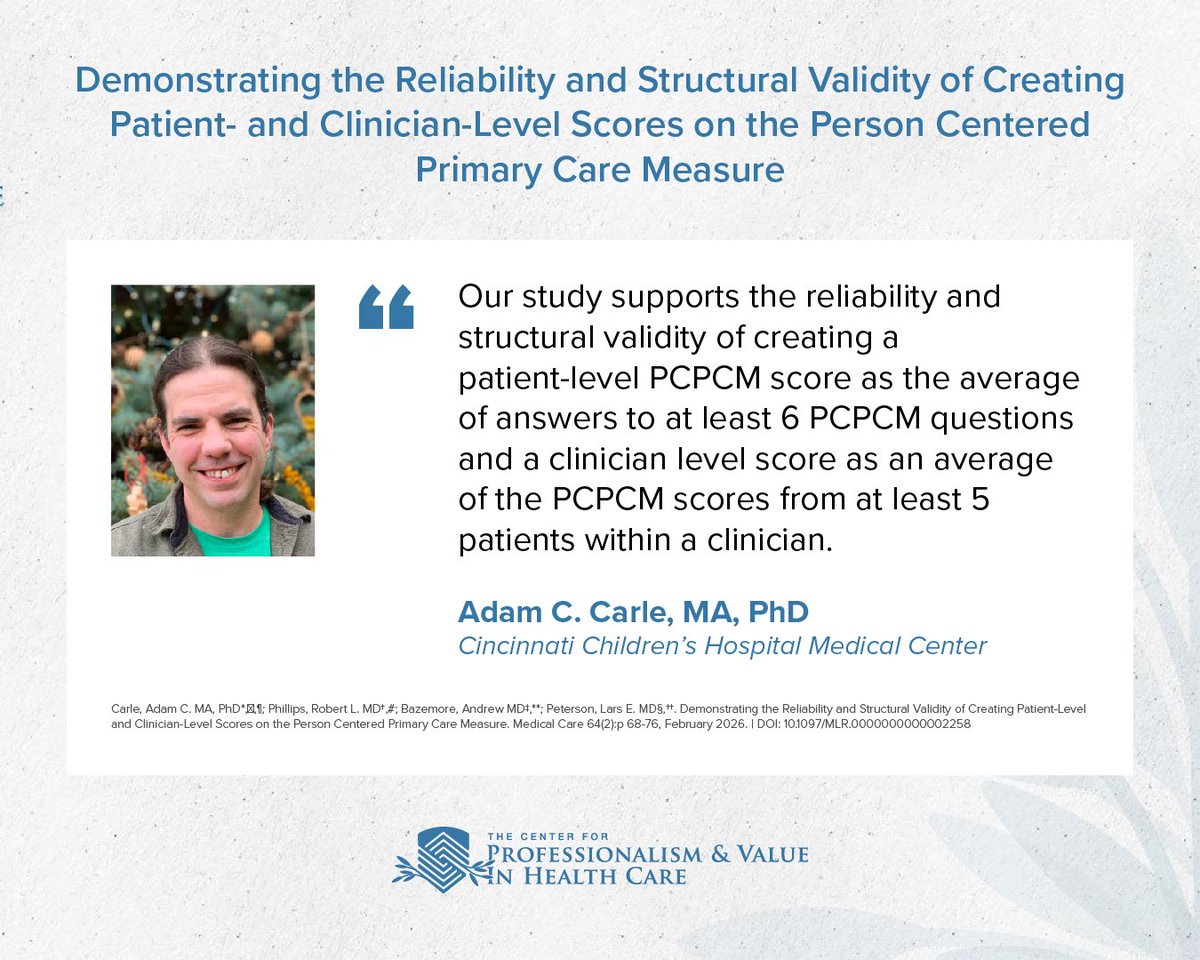 The Center for Professionalism and Value tweet media