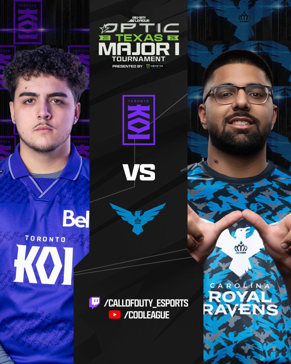 CODLeague's tweet image. UP NEXT: 

🟣 @TorontoKOI vs @RoyalRavens 🔵

📍 Den HP
💥 Den Search
⚠️ Scar Overload
📍 Blackheart HP
💥 Colossus Search
