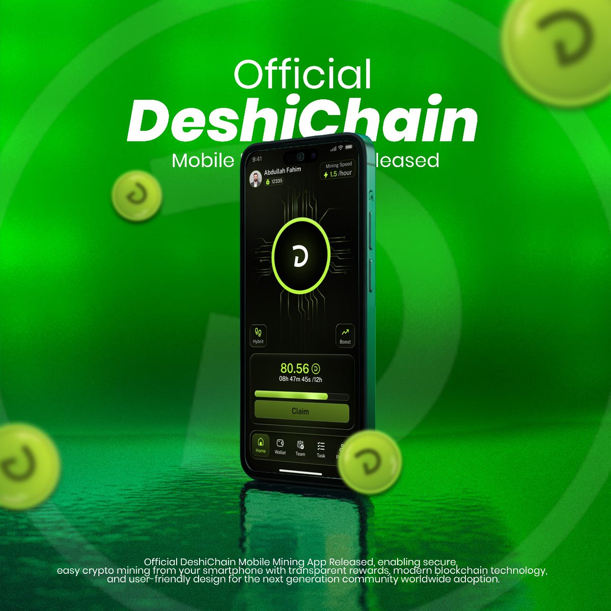 🚀 DeshiChain Mobile App is now LIVE on Google Play Store!

After successful closed testing and Google Play review, we’re proud to announce that the DeshiChain: Mobile Mining App is officially available for everyone 🎉 

📌 Download now:
play.google.com/store/apps/det…

💚 This is a big