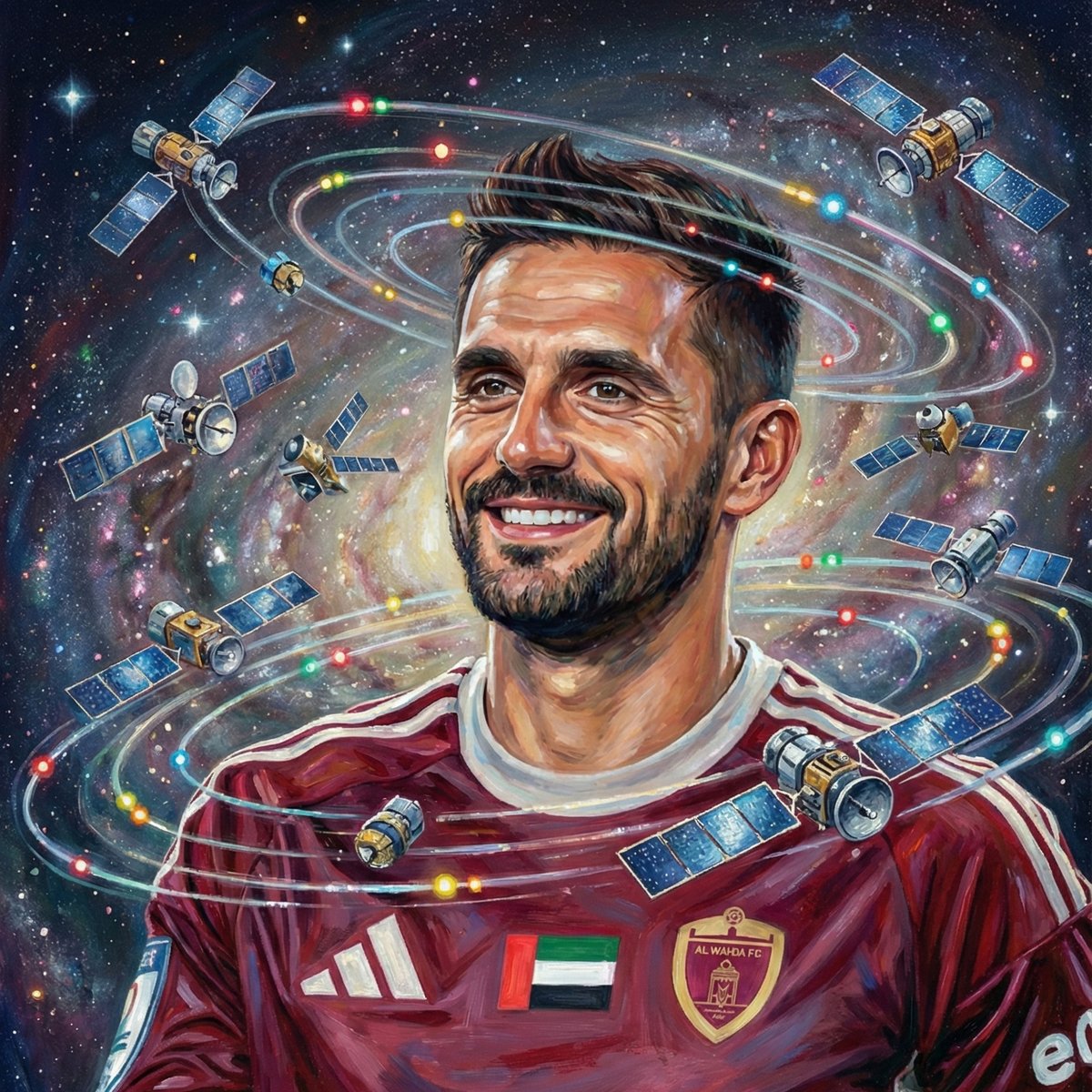 AlWahdaFCC's tweet photo. Looks like the network was leaning toward the opponent! 😄

Well… coverage in the stadium was 5G, but the response from the Maroons 🟤 came through 10G 😉🛰️!

Mention @... ? 
#WHDFC https://t.co/YC9XmSyOXL