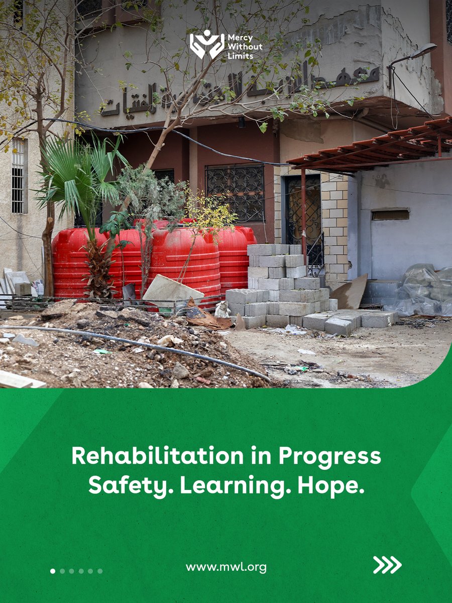 MWlimits's tweet image. Rehabilitation has begun at the Social Education Institute for Girls in Bab al Hawa, restoring a space where girls can feel safe, continue learning, and begin to heal. #MWLimits

mwl.org/country/syria/…