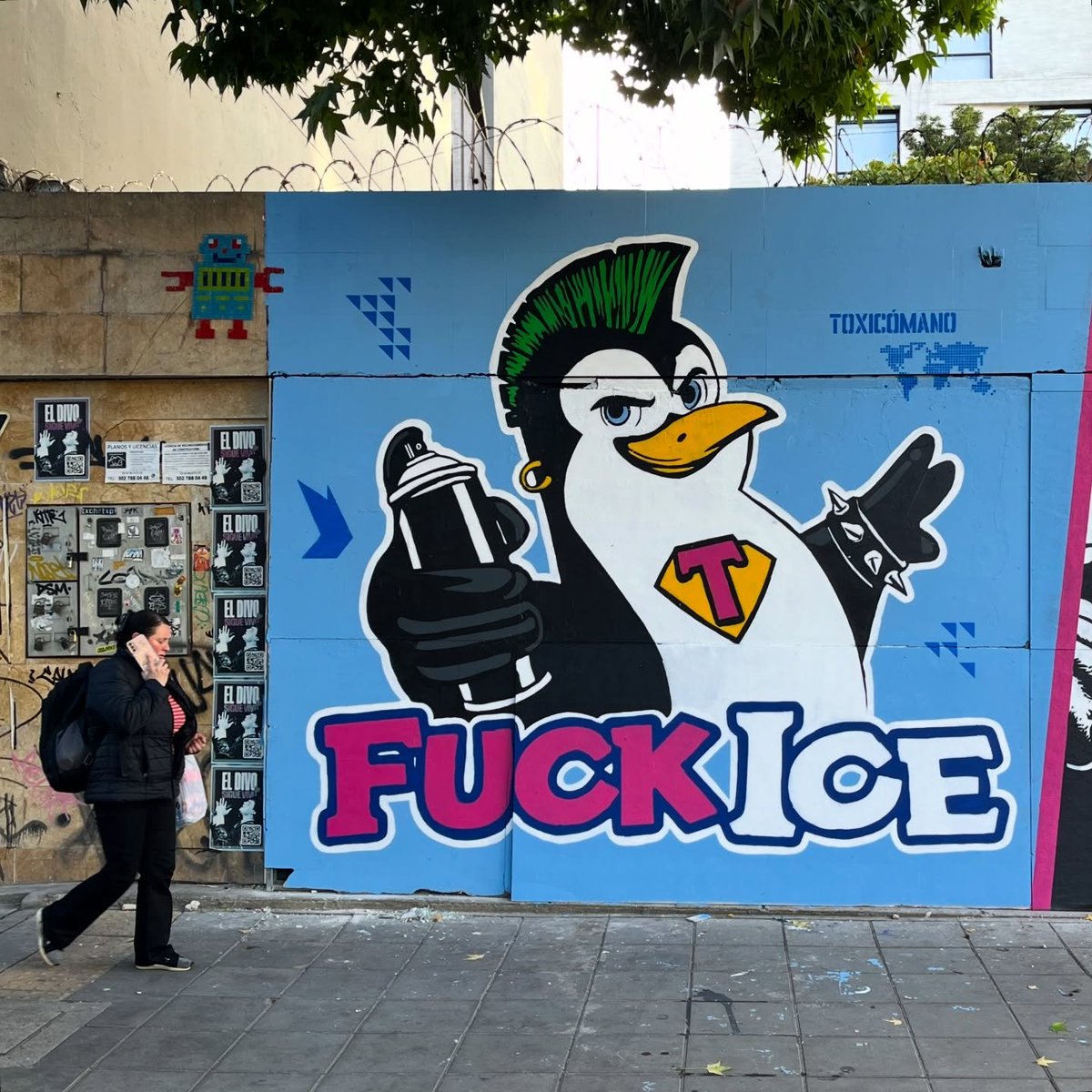 ZuritaCarpio's tweet image. 🇨🇴 #Colombia
#FuckIce arte callejero