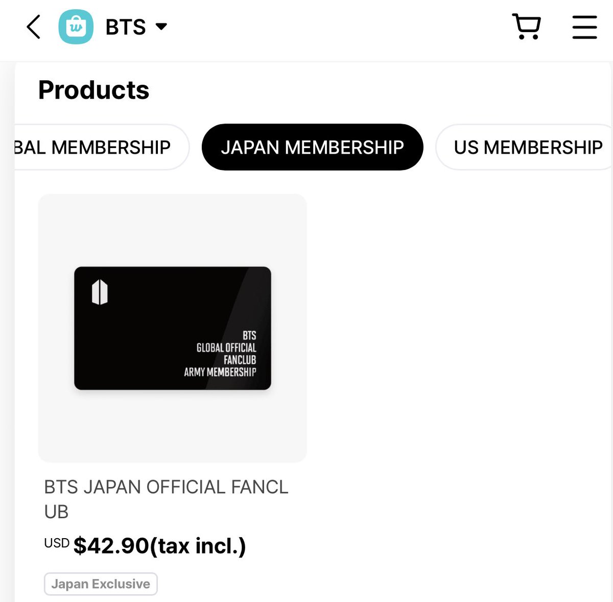 _BTSMoments_'s tweet image. [📰 𝐍𝐄𝐖𝐒] 

Global ARMY Membership is now SOLD OUT on Weverse, You can't buy it anymore..

- Japan &amp;amp; US membership is still available. You can still buy it..