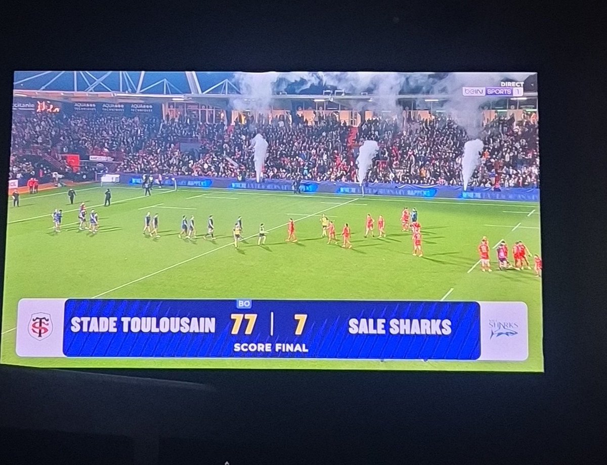 Magnifique 💪🏈❤️🖤

#TOUVSAL #ChampionsCupRugby #Toulouse #stadetoulousain #ST