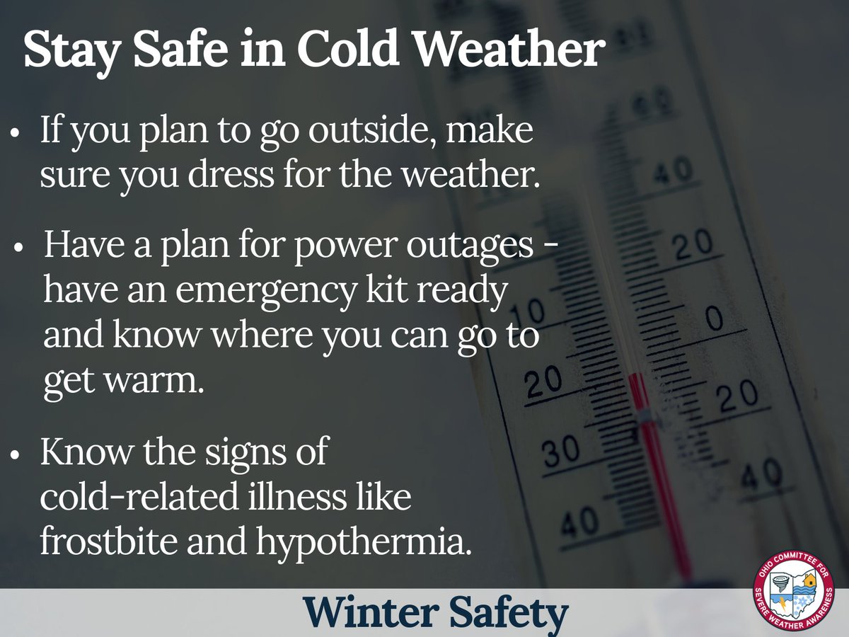 Cold weather can bring additional hazards. Make sure you and your loved ones stay safe! For more information on cold weather safety, visit: bit.ly/40h3GCX