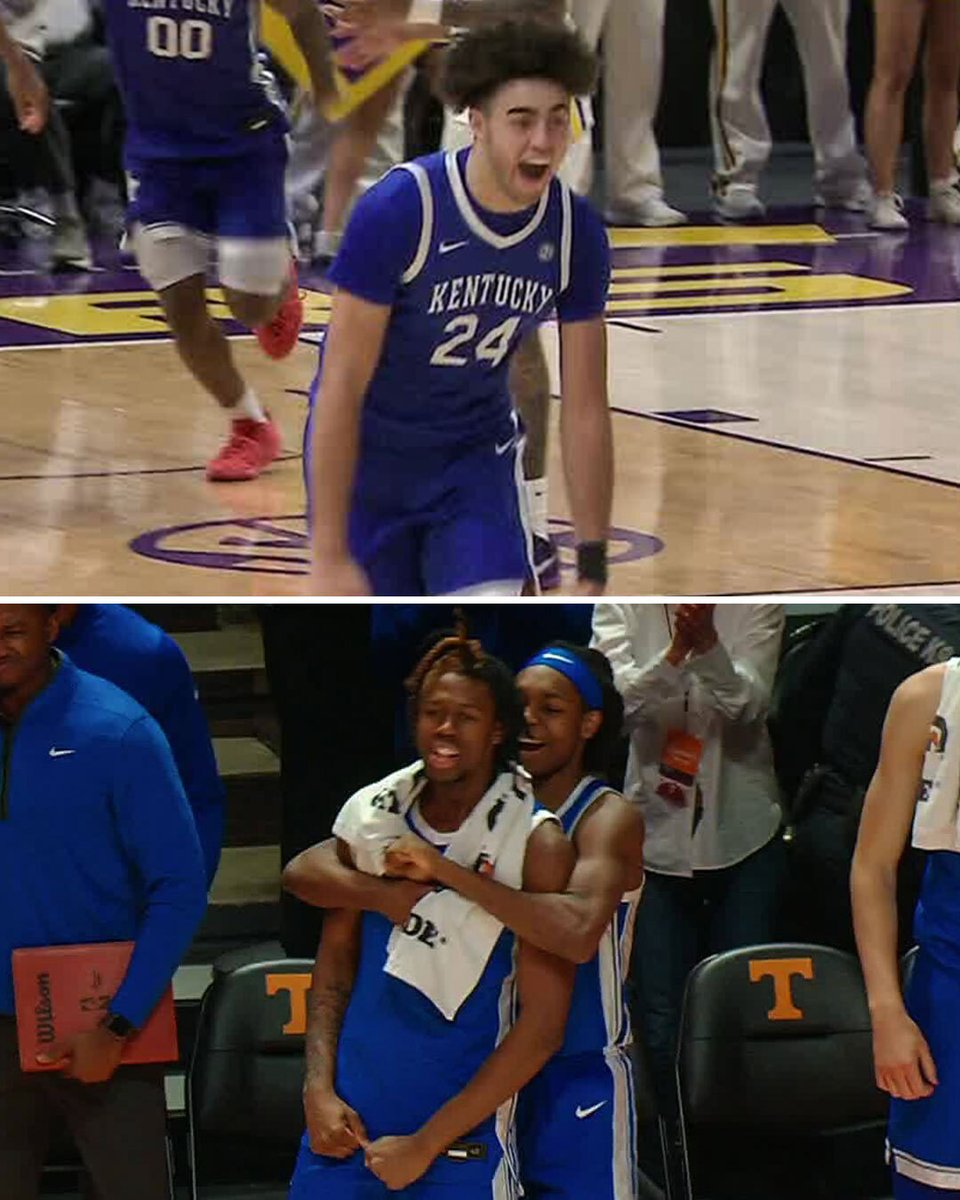 espn's tweet image. COMEBACK CATS ‼️

Kentucky erases a 17-point lead to beat No. 24 Tennessee on the road. 

Back-to-back 17 point come from behind victories for the Wildcats 😮‍💨